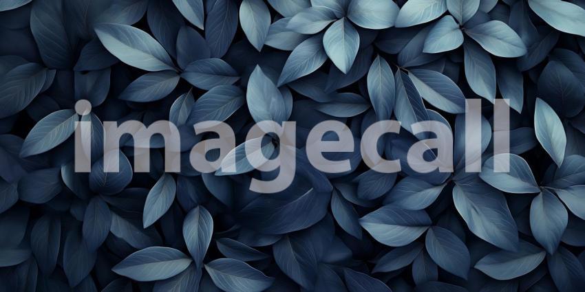 Moody Blue Leaves A Textured Background for Design Projects
