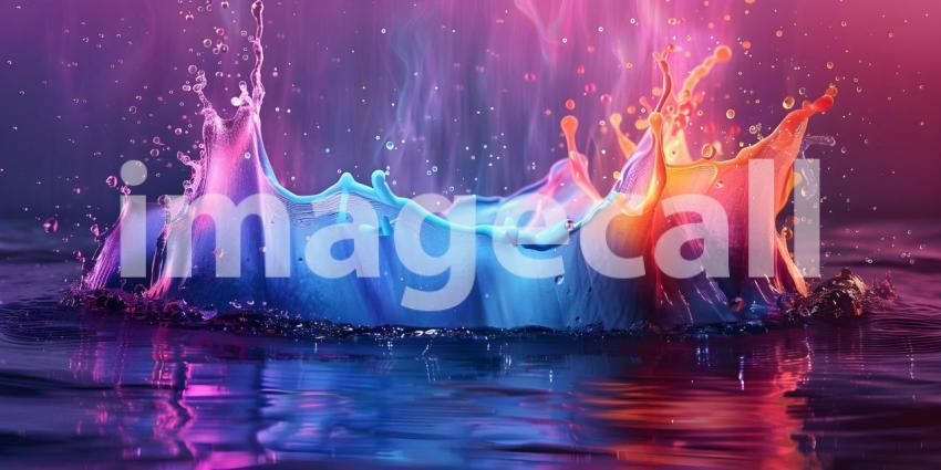 Abstract colorful Water splash background