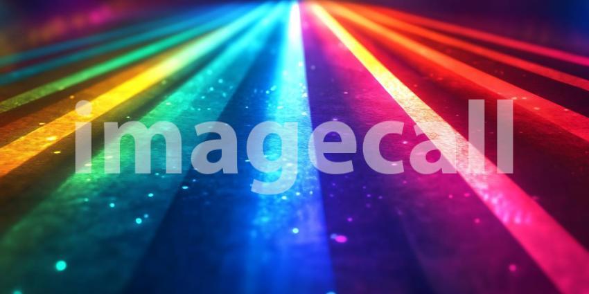 Vibrant Rainbow Light Rays A Stunning Visual of Prismatic Color