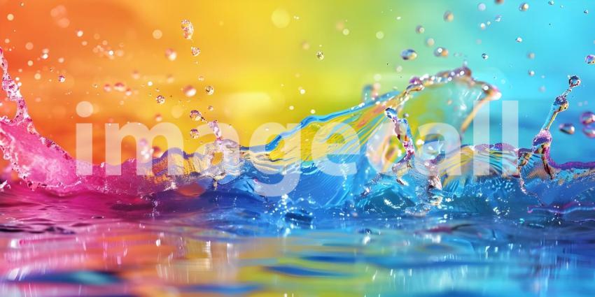 Abstract colorful Water splash background