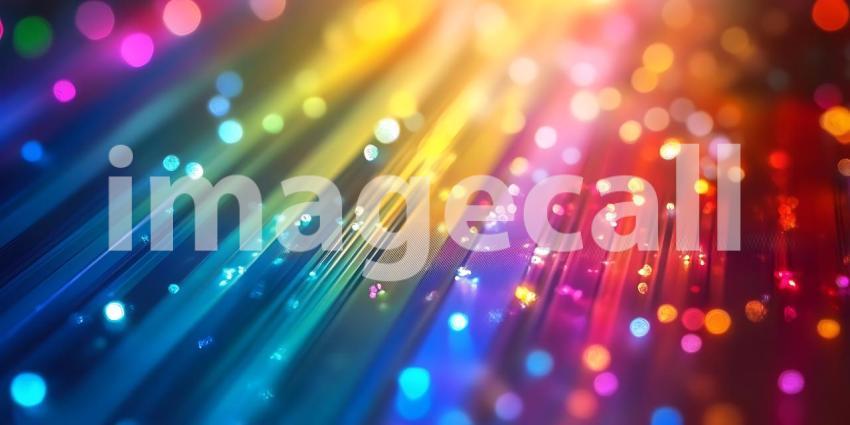 Vibrant Rainbow Light Burst Abstract Background Texture