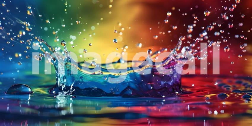 Abstract colorful Water splash background