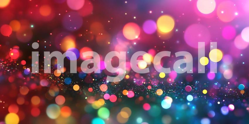 Vibrant Bokeh Lights Colorful Abstract Background for Design Pro