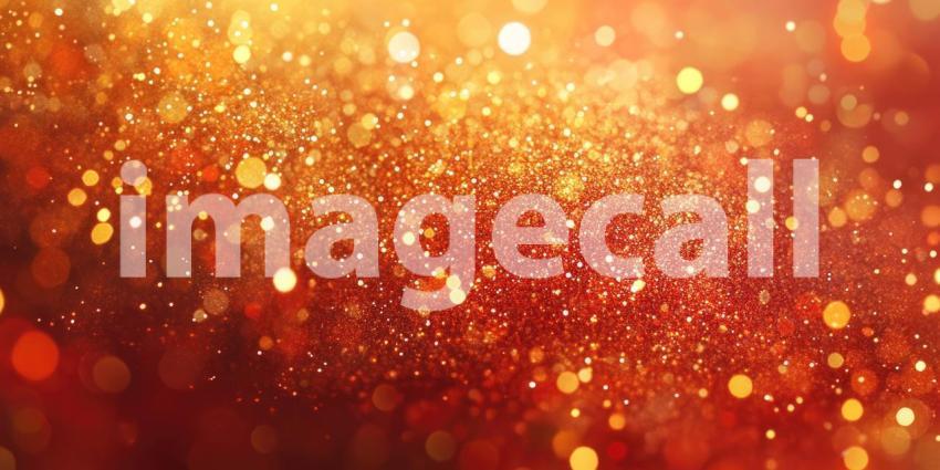 Abstract Festive Bokeh Background, Vibrant Celebration Theme with Glowing Bokeh Lights