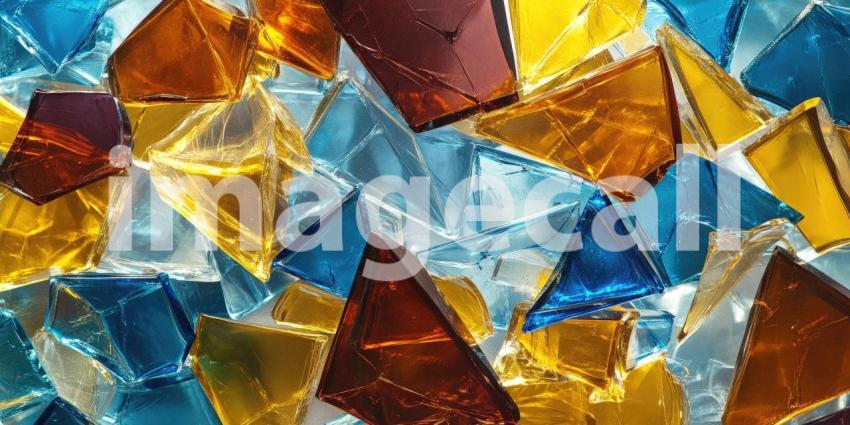 Abstract Glass Shards Textured Background, Shattered Glass Pieces Creating a Unique, Textured Design with Crystalline Details