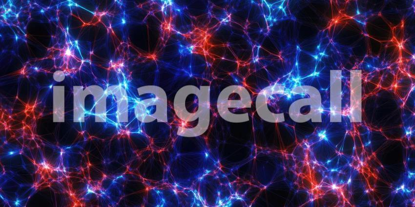 Abstract Interconnected Nodes with Lines Background, A Network of Nodes Connected by Lines, Creating a Futuristic and Tech-Inspired Visual with a Sense of Connectivity and Movement