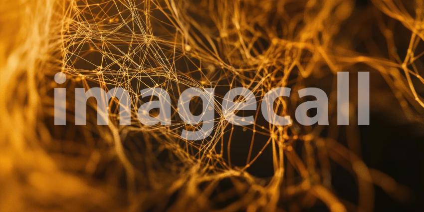 Abstract Interconnected Nodes with Lines Background, A Network of Nodes Connected by Lines, Creating a Futuristic and Tech-Inspired Visual with a Sense of Connectivity and Movement