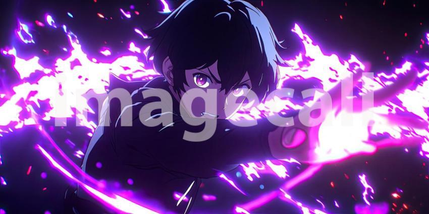 Anime-style energy-emitting black aura background, a dark, powerful aura radiating dynamic energy with glowing, ethereal effects.