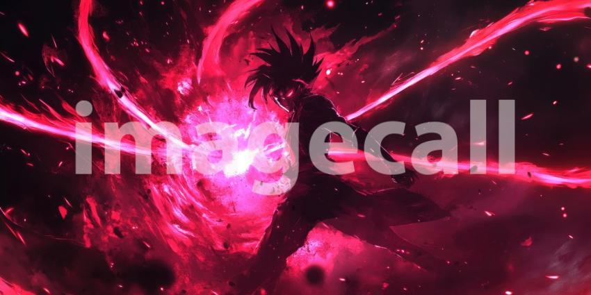 Anime-style energy-emitting black aura background, a dark, powerful aura radiating dynamic energy with glowing, ethereal effects.