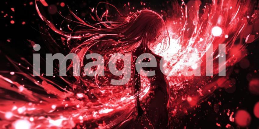 Anime-style energy-emitting black aura background, a dark, powerful aura radiating dynamic energy with glowing, ethereal effects.