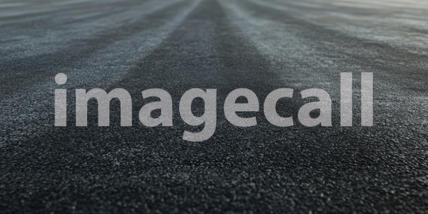 Asphalt long empty road background, a straight stretch of pavement fading into the horizon under an open sky.