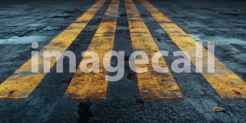 Asphalt long empty road background, a straight stretch of pavement fading into the horizon under an open sky.