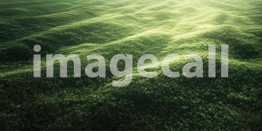 Aerial view of a vast field of crops background, endless rows of lush greenery stretching out in a stunning, geometric pattern.