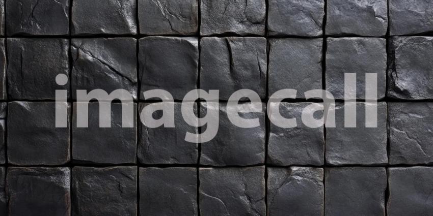 Black dark cube wall texture background, a sleek grid of geometric patterns with a subtle play of light and shadow creating depth.