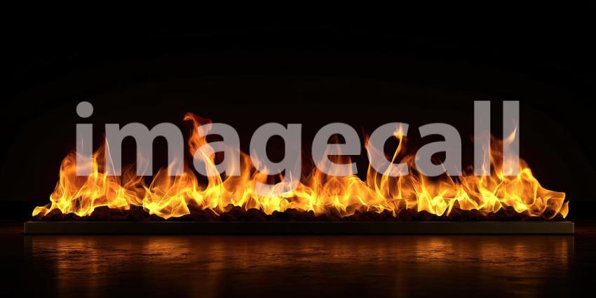 Burning fire background, intense flames flickering and dancing, with vivid orange, red, and yellow hues, creating a dynamic and powerful scene filled with warmth, light, and energy.