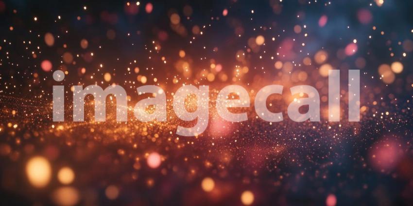 Colorful fireworks display lighting up the night sky background, vibrant bursts of red, blue, and gold illuminating the dark sky in a dazzling, festive spectacle.