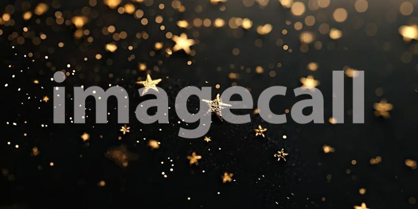 Golden stars on a solid background, shimmering, glowing stars scattered across a rich, smooth backdrop, creating a festive and magical atmosphere.