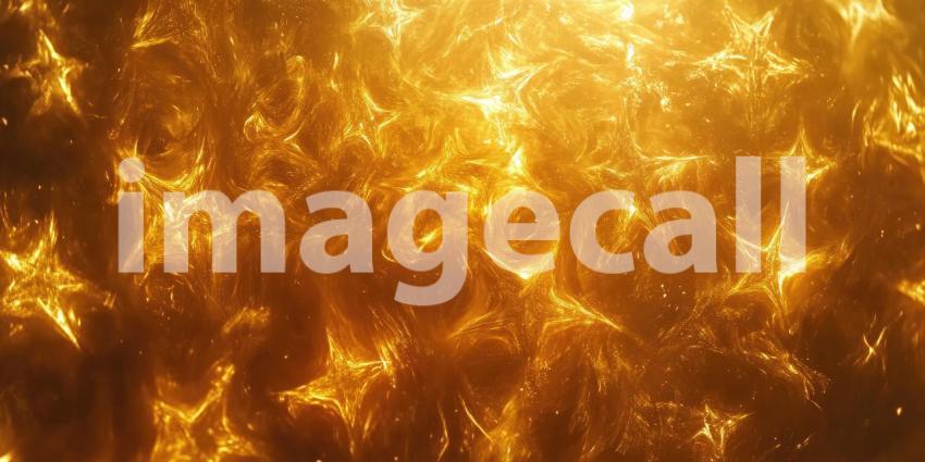 Golden stars on a solid background, shimmering, glowing stars scattered across a rich, smooth backdrop, creating a festive and magical atmosphere.