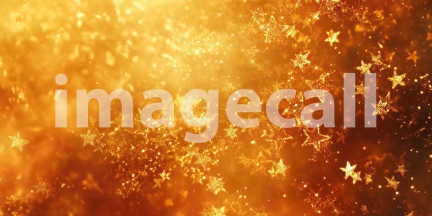 Golden stars on a solid background, shimmering, glowing stars scattered across a rich, smooth backdrop, creating a festive and magical atmosphere.