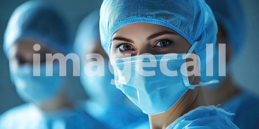 Group of Healthcare Professionals in Scrubs Background, Team of Medical Experts in Professional Attire