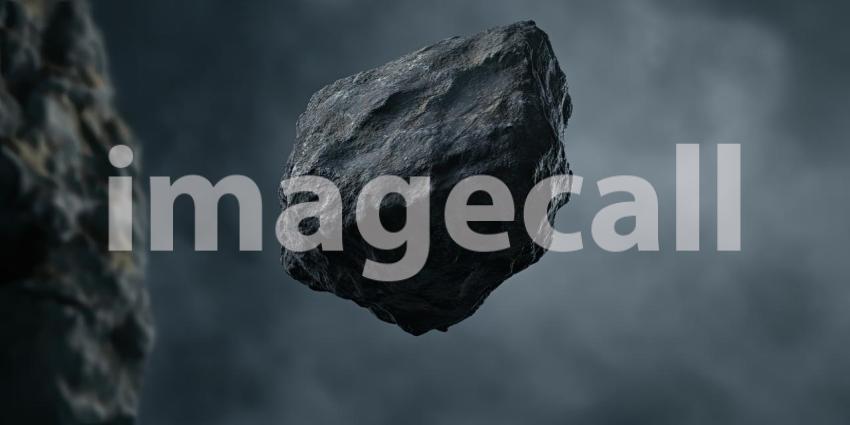 Natural space asteroid stone rocks floating background, a cluster of rugged, irregular asteroid rocks suspended in space, with distant stars and a dark cosmic backdrop, creating an otherworldly and dynamic scene.