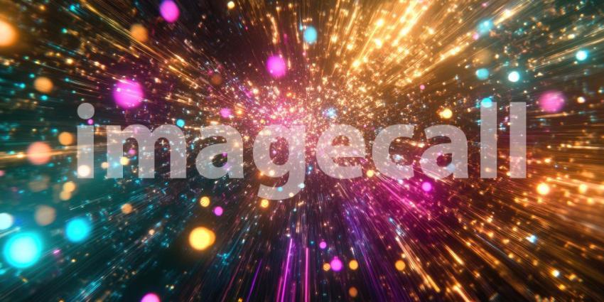 Network Connections Glowing Lights Technology Background, Futuristic Digital Network with Illuminated Connection Lines