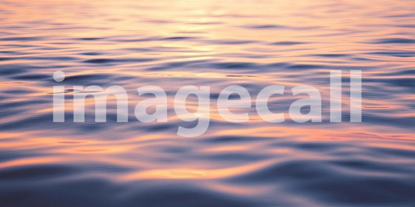 Peaceful Sunset Over Calm Water Background, Serene Scene with Soft Colors Reflecting on Tranquil Water Under a Beautiful Sunset Sky