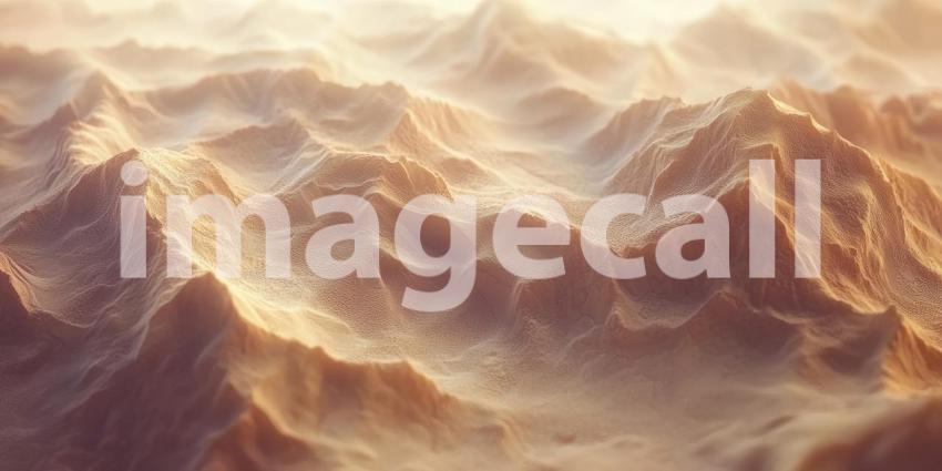 Sand Dune Texture Background, Soft, Flowing Patterns of Sand Forming Gentle Dunes in a Desert Landscape