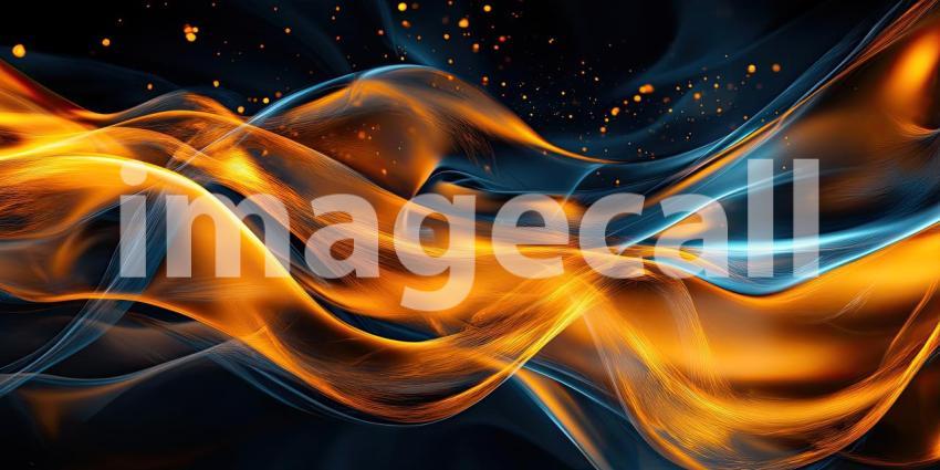Smooth Flowing Fluid Abstract Background, Graceful Waves of Liquid-Like Patterns Creating a Dynamic and Elegant Design