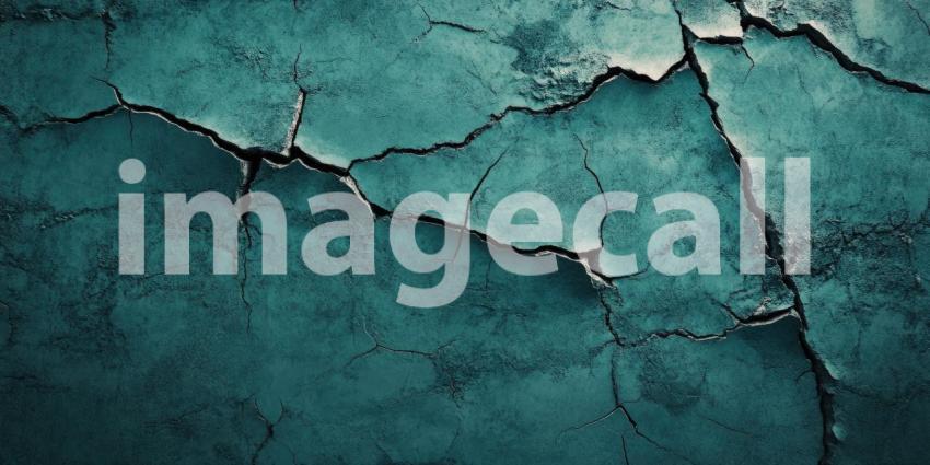 Solid Color Crack Texture Background, Bold and Cracked Surface in a Single Hue, Creating a Striking, Textured Effect