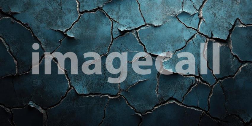 Solid Color Crack Texture Background, Bold and Cracked Surface in a Single Hue, Creating a Striking, Textured Effect