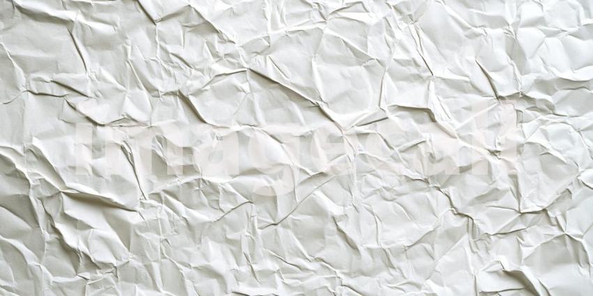Textured White Crumpled Paper Background, Soft Wrinkled Paper with Subtle Creases and a Natural, Tactile Texture