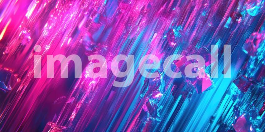 Vibrant array of pink and blue light beams background, dynamic rays of pink and blue light radiating outward, creating an energetic and colorful display with a sense of movement and depth, perfect for a futuristic or abstract theme.