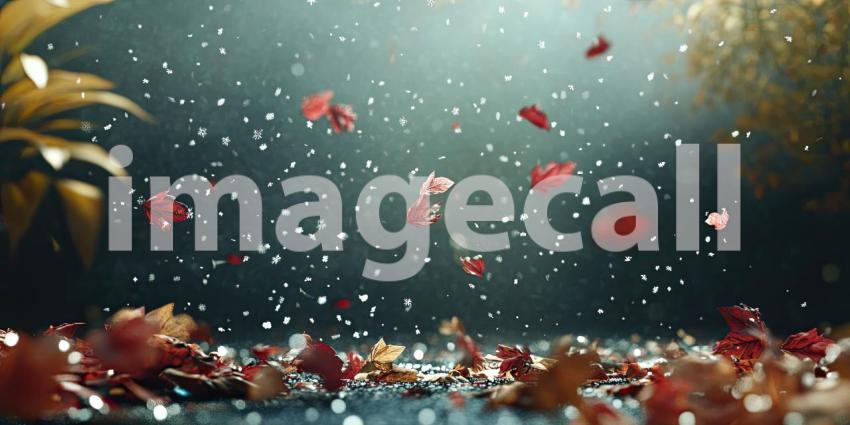 Snow-covered pine trees background, a peaceful winter scene with pine trees blanketed in fresh snow, their branches heavy with white, set against a calm, wintry sky.