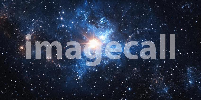 Vibrant Supernova Explosion: A Detailed Close-Up of a Star's Fiery Demise with Radiant Light and Swirling Gas Clouds in Orange and Blue