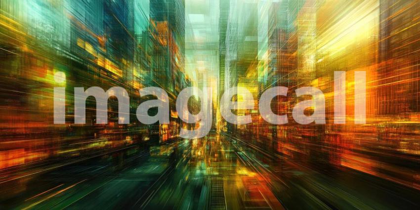 Stunning Urban Architecture: Sunset Reflections on Tall, Modern Glass Buildings with Vibrant Colors of Orange, Pink, and Blue