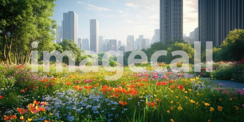 A Symphony of Color and Concrete: Where Nature Reclaims the Urban Landscape