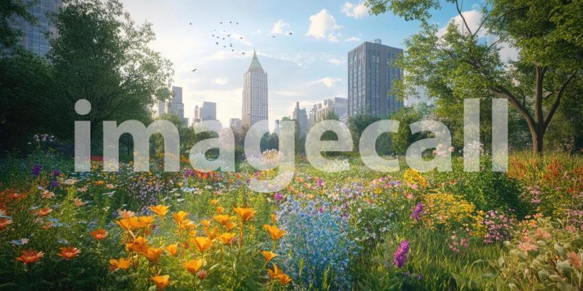 A Symphony of Color and Concrete: Where Nature Reclaims the Urban Landscape