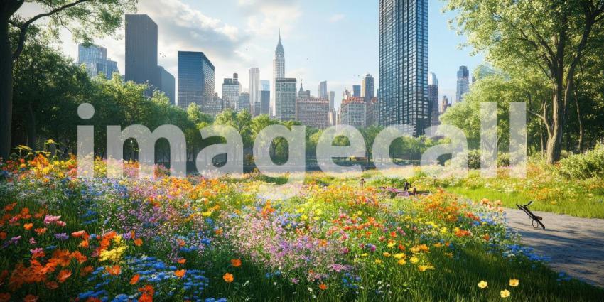 A Symphony of Color and Concrete: Where Nature Reclaims the Urban Landscape