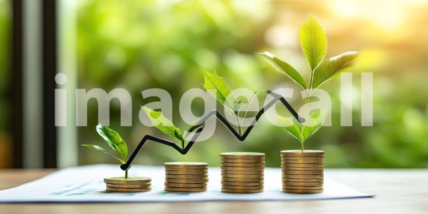 A row of young seedlings reaching for the sunlight, symbolizing the power of life, growth, and the promise of a brighter future