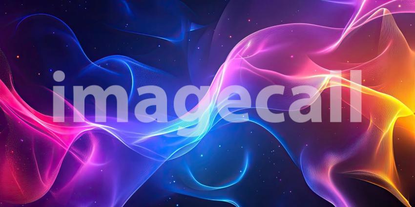 A mesmerizing dance of vibrant colors, swirling and intertwining like celestial currents, creating a captivating abstract masterpiece