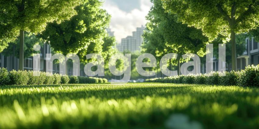 A lush expanse of vibrant green leaves creates a mesmerizing natural pattern, showcasing the beauty and vitality of nature