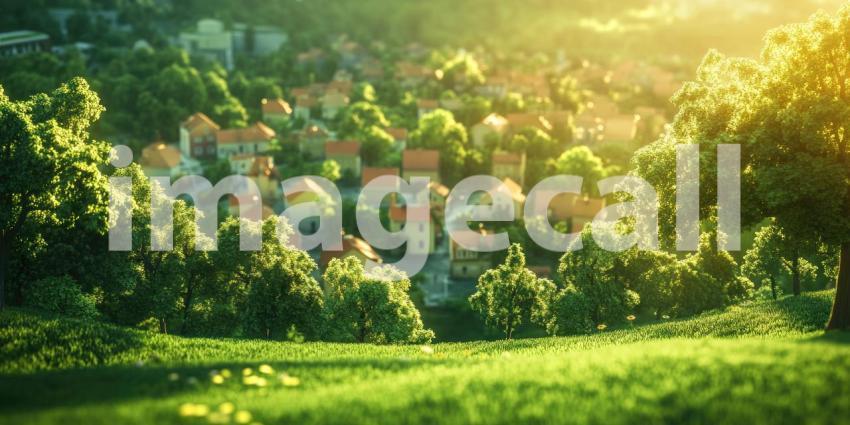 A lush expanse of vibrant green leaves creates a mesmerizing natural pattern, showcasing the beauty and vitality of nature