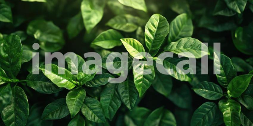 A branch laden with unripe coffee beans, bathed in the warm glow of the morning sun, hints at the rich flavors and aromatic delights that await in the final cup