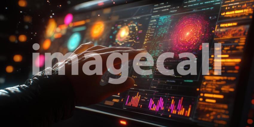 A hand reaches out to touch an interactive map, illuminating a network of interconnected data points, symbolizing the power of data visualization and the potential for new discoveries