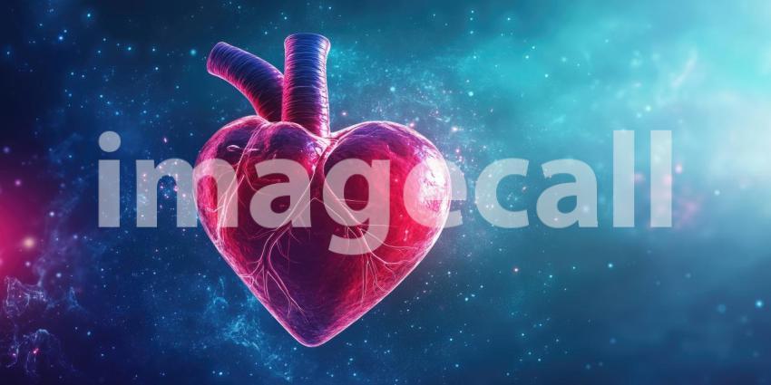 A Heart of Fire: A vibrant, pulsating heart, ablaze with fiery energy, symbolizes the passion, vitality, and resilience of the human spirit