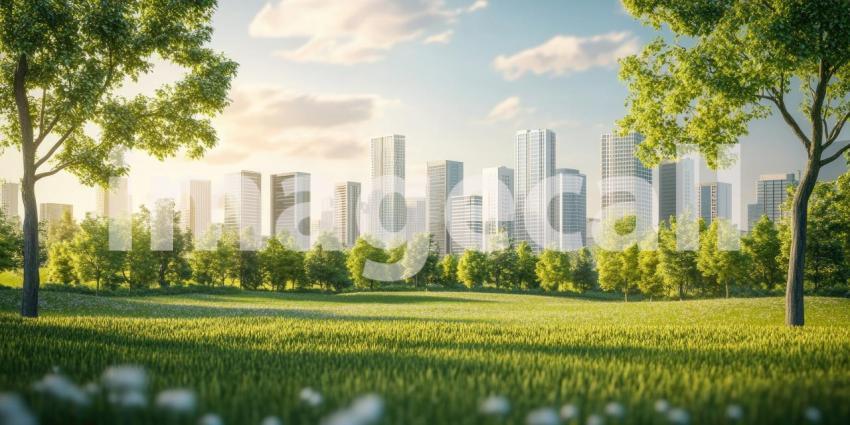 A lush expanse of vibrant green leaves creates a mesmerizing natural pattern, showcasing the beauty and vitality of nature