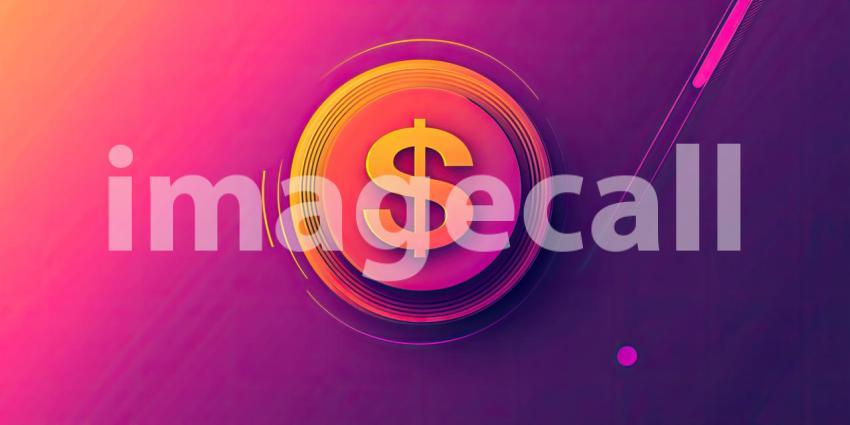 A vibrant array of colorful coins, adorned with dollar signs, creates a playful and eye-catching visual representation of wealth and prosperity