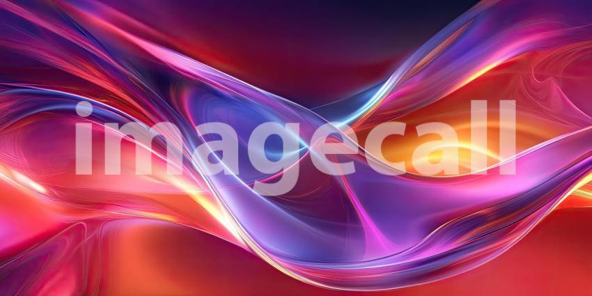 A mesmerizing abstract artwork where vibrant hues of red, purple, and orange intertwine and flow, creating a dynamic and visually captivating experience