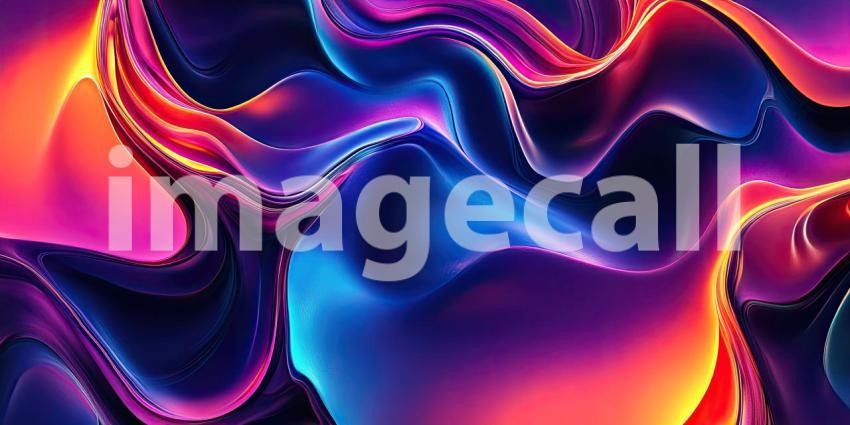 A mesmerizing abstract artwork where vibrant hues of red, purple, and orange intertwine and flow, creating a dynamic and visually captivating experience